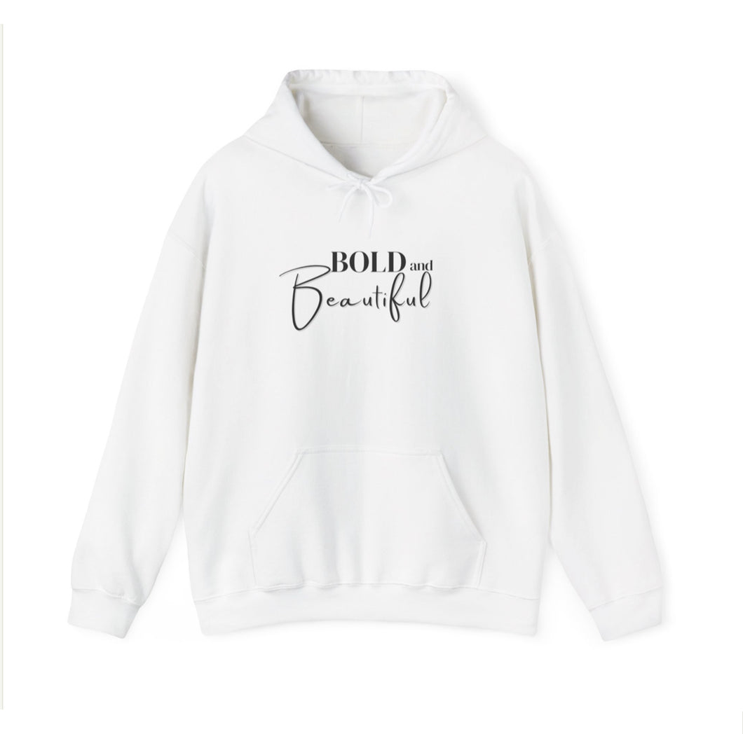 White Bold and Beautiful Unisex Hoodie